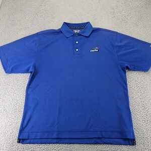 FJ Footjoy Shirt Mens Large Blue Prodry Superlite Golf Polo‎ Valley Golf